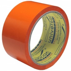 Цветная клейкая лента упаковочная (типа скотч) 48мм х 40 Э. 45мкр. UNIVERSAL (оранжевая)
